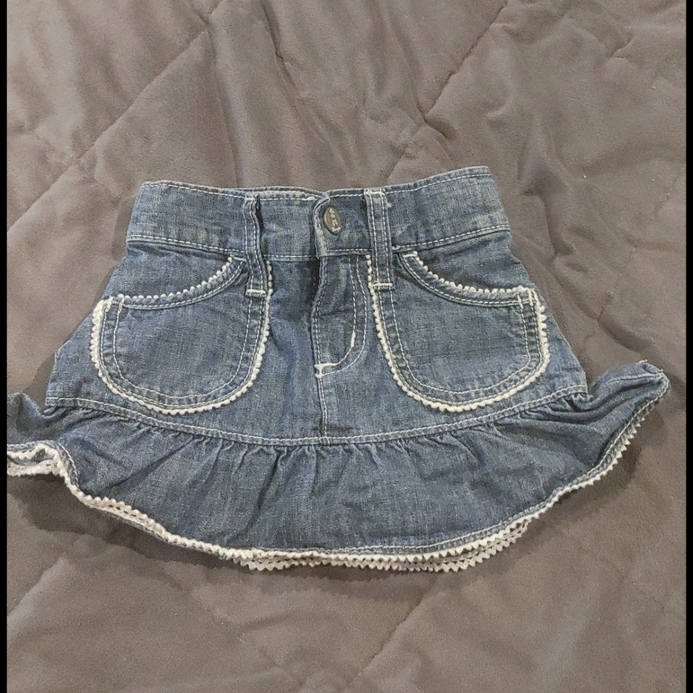 Denim wrangler skirt 6-9 mo